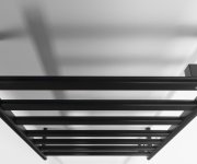 Sapho Elias Elektrický Sušák Ručníků 490x730x110 Mm, 105 W, černá Mat