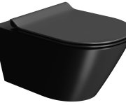 Gsi Kube X Závěsná Wc Mísa, Geniusflush, 36x55cm, černá Dual-mat