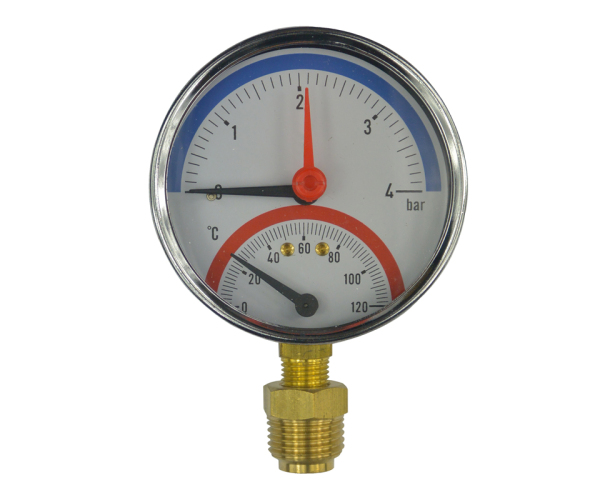 Klum Termomanometr 0-6bar, 0-120 °c, Zadní Vývod 1/2"