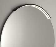 Sapho Moon Led Svítidlo 8,8w, 230v, 573x12x22mm, R400mm, černá Mat