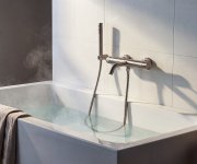 Sapho Minimal Nástěnná Vanová Baterie, Nerez Mat