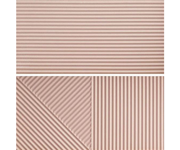 Dekor Fioranese Passepartout Millennial Pink #2 30,2x60,4 Matt. Rett. - růžová