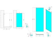 Polysan Architex Sada Pro Neviditelné Uchycení Skla, Podlaha-stěna-strop, 1615x2600mm, černá Mat