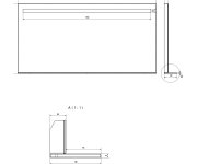 Sapho Breto Zrcadlo S Led Osvětlením A Policí 120x60,8cm