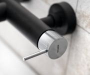 Sapho Ultrasan Nástěnná Vanová Baterie, černá Mat/chrom