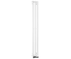 Sapho Pilon Otopné Těleso 196x1800mm, Se Třemi Háčky Pro Ručník, Bílá Mat