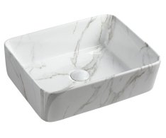 Sapho Dalma Keramické Umyvadlo Na Desku, 48x38cm, Carrara