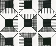 Vzorovaná dlažba Equipe Caprice Deco Block B&W 20x20