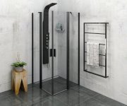 Sapho Ska Nástěnný Sušák Ručníků 600x1150x100mm, černá Mat