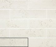 Obklad jako cihla Ape Pukka Cotton White 6,4x26  - bílá