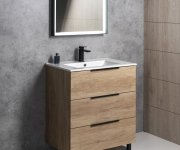 Sapho Cirasa Umyvadlová Skříňka 59,2x75x46cm, 3x Zásuvka, Dub Cuneo