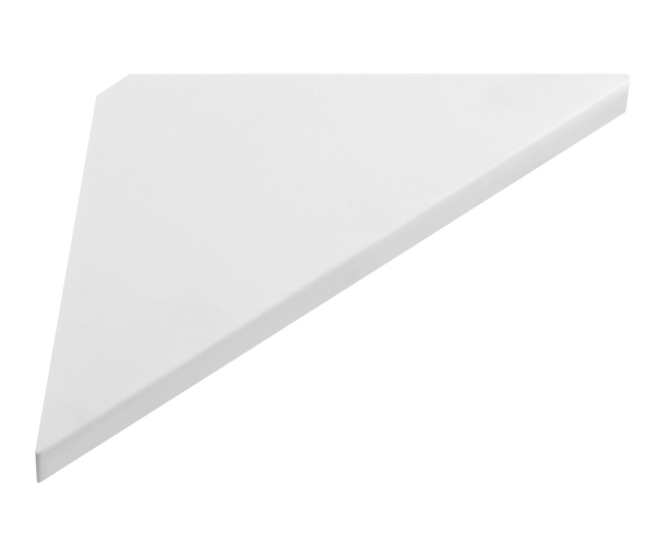Sapho Abeline Rohová Polička Rockstone 200x200mm, Bílá Mat