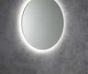 Sapho Velur Kulaté Zrcadlo S Led Podsvícením ø 60cm