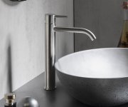 Sapho Minimal Stojánková Umyvadlová Baterie Vysoká, Nerez Mat