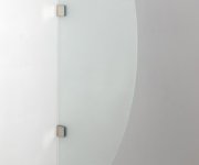Sapho Dělící Stěna Mezi Urinály 40x80 Cm, Mléčné Sklo
