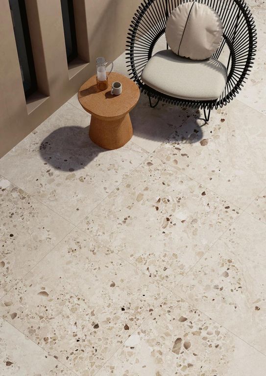 Realizace Terasa s terrazzo dlažbou Fioranese I Cocci Siciliani 
