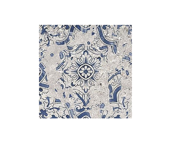 Modro-bílá vzorovaná retro dlažba Xclusive Mystique Maia 20,5x20,5