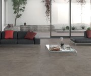 2cm dlažba jako kámen Castelvetro Slate Stones Piombo 60x120 - hnědá (skladem)