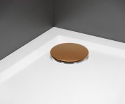 Polysan Vaničkový Sifon, Průměr 90mm, Dn40, Nízký, Krytka Měď Mat