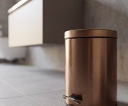 Sapho X-round Copper Odpadkový Koš 3l, Měď Mat