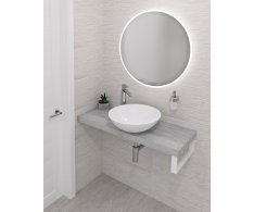 Sapho Avice Deska Pod Umyvadlo 110x36cm, Tl.5cm, Dub Starobílý