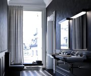 Kerasan Waldorf Wc Kombi Mísa 40x68cm, Spodní/zadní Odpad, černá Mat