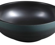 Sapho Priori Keramické Umyvadlo Na Desku, ø 41cm, černá/zelená