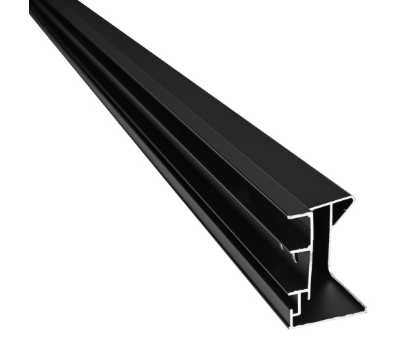 Polysan Easy Black Stěnový Profil Pivotových Dveří Pro Pevné Sklo, 1900mm