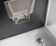 Sprchové sedátko Ovo B II - Sedátko Ovo B II, nerez/clear B8F0000051