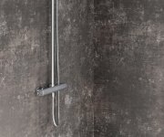 Sprchový sloup 10° Free - TD F 091.00CR Sprchový sloup s termostatickou baterií, posuvný, se sprchovým setem, chrom X070141