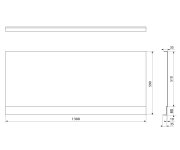 Polysan Plain Nika Panel 130x59cm