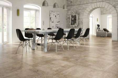 Dlažba béžovošedý kamený design Castelvetro