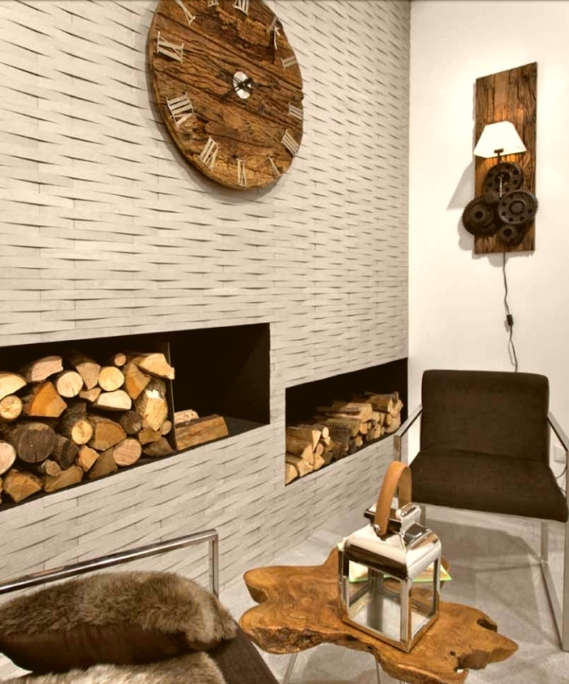 Realizace 3D obklad Del Conca TE1 Terminus Beige Muretto Tredi