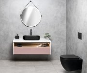 Isvea Infinity Oval Keramické Umyvadlo Na Desku, 55x36cm, černá Mat