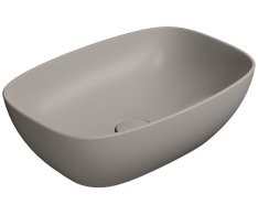 Gsi Nubes Keramické Umyvadlo Na Desku 50x35cm, Tortora Mat
