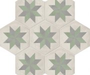 Retro dlažba Marca Corona Terra.Art Stella S/M Esagono 25x21,6