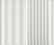 Vzorovaný dekor 41zero42 WigWag White 7,5x15 - bílá