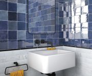 Retro obklad Equipe Artisan Colonial Blue 13,2x13,2 - modrá