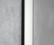 Sapho Kaira Oválné Zrcadlo S Led Osvětlením 120x50cm, černá Mat