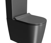 Gsi Kube X Wc Kombi, Swirlflush, Spodní/zadní Odpad, černá Dual-mat