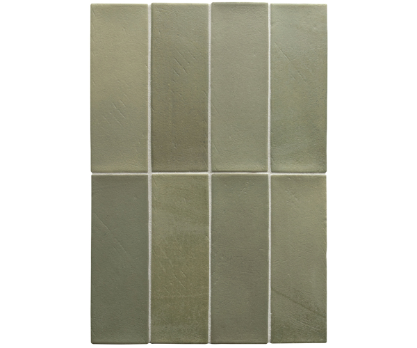 Dlažba jako beton Equipe Miyako Forest Matt 5x15 Mat. - zelená