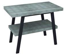 Sapho Twiga Umyvadlový Stolek 100x72x50 Cm, černá Mat/aquamarine