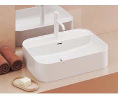 Umyvadlo Ceramic Slim Shelf R - Umyvadlo Ceramic Slim Shelf R 55, s otvorem pro baterii, s
