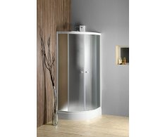 Aqualine Arlen čtvrtkruhová Sprchová Zástěna 800x800 Mm, Sklo Brick
