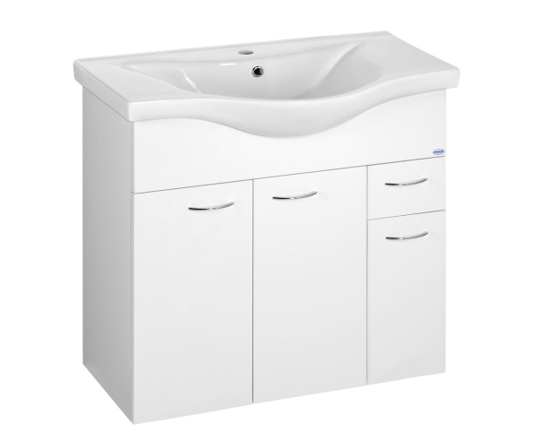 Aqualine Keramia Fresh Umyvadlová Skříňka 75,2x74x34,4cm, Bílá
