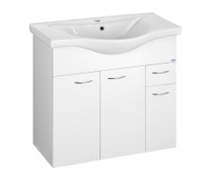 Aqualine Keramia Fresh Umyvadlová Skříňka 75,2x74x34,4cm, Bílá