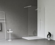 Sprchový kout Walk-In model Wall - Walk-In Wall Set 120, bílá matná+transparent GW9WG0E0SZ1