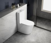Sapho Avis Wc Kombi, Vortex Rimless, Spodní/zadní Odpad, Bílá