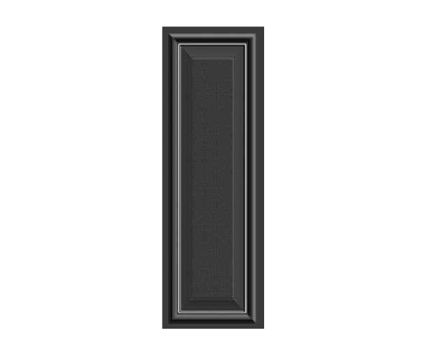 Retro dekor Settecento  Park Avenue & Place Vendome Park Avenue Platinum su Black 24x72 - černá