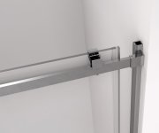 Polysan Thron Square Sprchové Dveře 1100 Mm, Hranaté Pojezdy, čiré Sklo